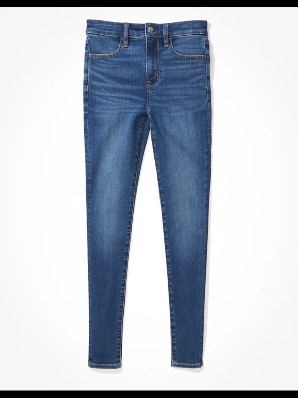 AE High-Waisted Jegging LIKE NEW SIZE 6 SHORT Brilliant Blue